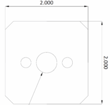 laser cut part calculation 4 20mil SS, $2.25 at 90qty per hour